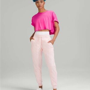 Lululemon Dance Studio Mid-Rise Lined Jogger in Strawberry Milkshake